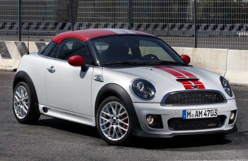 The new 2012 Mini Cooper Coupe front the front corner | Torque News